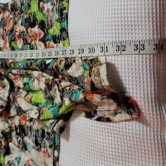 Calvin Klein. Open Front, Draped Front, Lightweight, Colorful Kimino. EUC - Picture 7 of 11